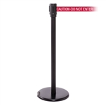 RollerPro 200, Black, Barrier with 11' CAUTION-DO NOT ENTER - RED Belt