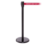 RollerPro 200, Black, Barrier with 11' DANGER-KEEP OUT - RED Belt