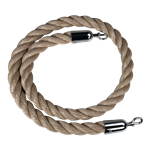 "Q-Boss" Crowd Control Stanchion Rope 1.5" Diam. "Poly-Hemp" (#901)