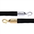 Economy 1" Velvet Rope Black - 6 Feet