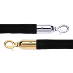 Economy 1" Velvet Rope Black - 6 Feet