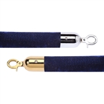 Economy 1.5" Velvet Rope Blue - 6 Feet