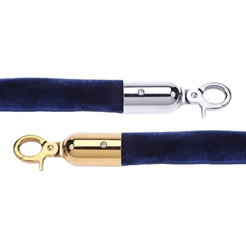 Economy 1" Velvet Rope Blue - 6 Feet