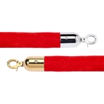 Economy 1.5" Velvet Rope Red - 6 Feet