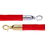 Economy 1" Velvet Rope Red - 8 Feet