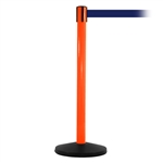 SafetyMaster 450, Orange, Barrier with 11' Navy Blue Belt