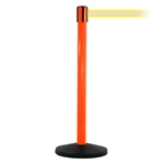 SafetyMaster 450, Orange, Barrier with 11' Yellow/Reflective Stripe Belt