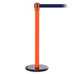 RollerSafety 250, Orange, Barrier with 11' Navy Blue Belt