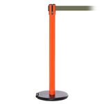 RollerSafety 250, Orange, Barrier with 11' Olive Green Belt