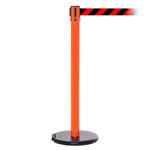 RollerSafety 250, Orange, Barrier with 11' Red/Black Diagonal Belt