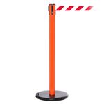 RollerSafety 250, Orange, Barrier with 11' Red/White Diagonal Belt