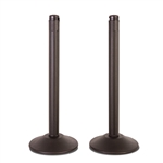 ChainBoss Indoor/Outdoor 3" molded stanchion with black post and fillable base (2 pack)