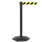 WeatherMaster 250, Black, Barrier with 11' Yellow/Black Diagonal Belt