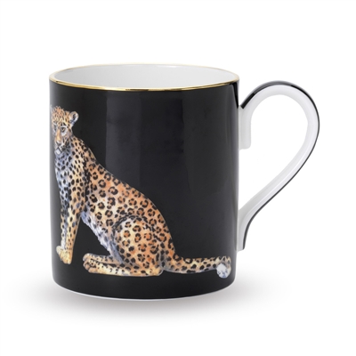 Leopard Fine Bone China Mug by Halcyon Days