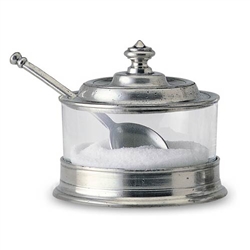 Jam Pot with Spoon by Match Pewter
