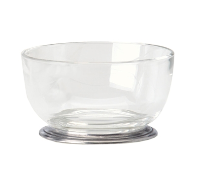 Round Crystal Bowl by Match Pewter