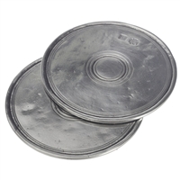 Round Coasters (Pair) by Match Pewter