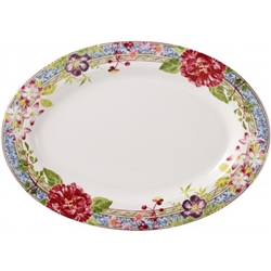 Millefleurs Medium Oval Platter by Gien France