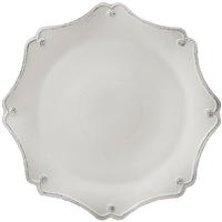 Berry and Thread White Scallop Charger by Juliska