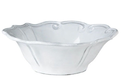 Incanto White Baroque Cereal Bowl by Vietri