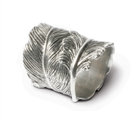 Feather Pewter Napkin Ring by Vagabond House