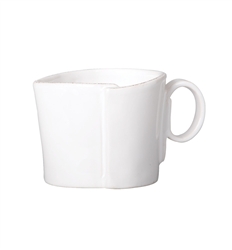 Lastra White Creamer by VIETRI