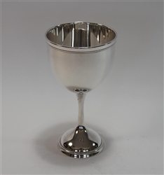 Gadroon Silver Plated Chalice Goblet