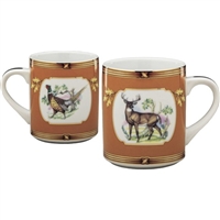 American Wildlife Buck and Pheasant Mug by Julie Wear