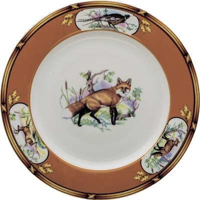 American Wildlife Fox Luncheon Plate (9") by Julie Wear