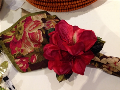 Amaryllis Napkin Rings by Deborah Rhodes