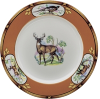 American Wildlife White Tail Buck Luncheon Plate (9") by Julie Wear
