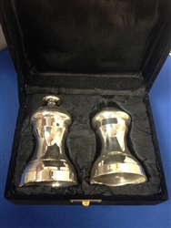 Heavy Silver Plated Salt & Pepper Shakers (Boxed Set)