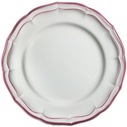 Filet Rouge Dinner Plate by Gien France