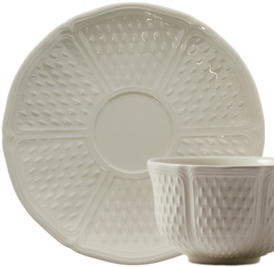 Pont Aux Choux White Tea/Breakfast Saucer by Gien France