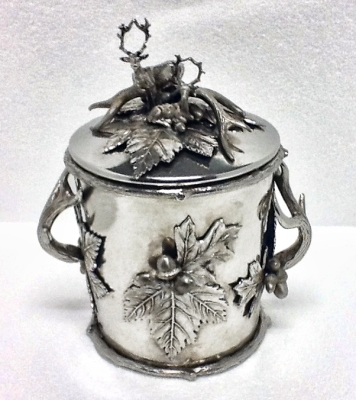 Aspen Antler Covered Ice Bucket by Cipolla Pewter