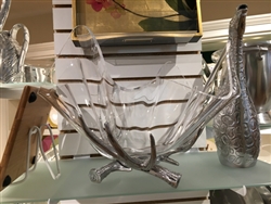 Antler Stand Acrylic Bowl by Arthur Court Designs