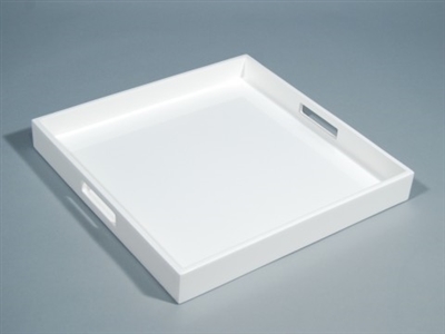 White Square Serving Tray (16") by Pacific Connections