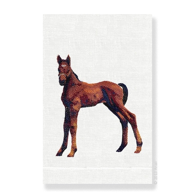 Anali - Foal White Guest Towel