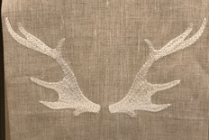 Anali-Caribou on Oat Linen Guest Towel