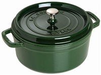 Cast Iron 7-qt Round Cocotte Basil by Staub