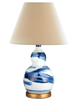 Small Blue Brush Stroke Lamp by Bunny Williams Home