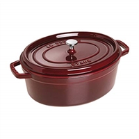 Cast Iron 7-qt Round Cocotte - Grenadine by Staub