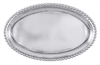 Pearled Large Oval Platter by Mariposa