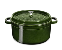 Cast Iron 5.5-qt Round Cocotte Basil by Staub