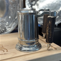 Pewter English Mug with Composite Antler Handle by Vagabond House