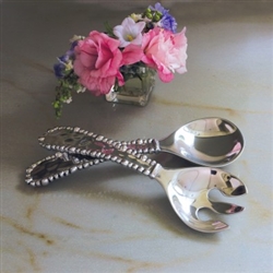 Organic Pearl Salad Servers by Beatriz Ball