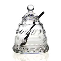 Buzzy Honey Jar with Spoon by William Yeoward Crystal