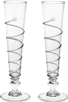 Amalia Pair of Champagne Flute (5 oz) by Juliska