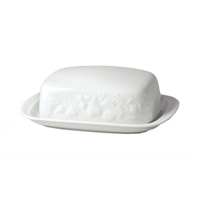 Blanc de Blanc Rectangular Butter Dish by Philippe Deshoulieres