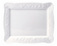 Blanc de Blanc Large Rectangular Tray by Philippe Deshoulieres